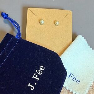 J. Fée Pearl Stud Earrings 925 posts